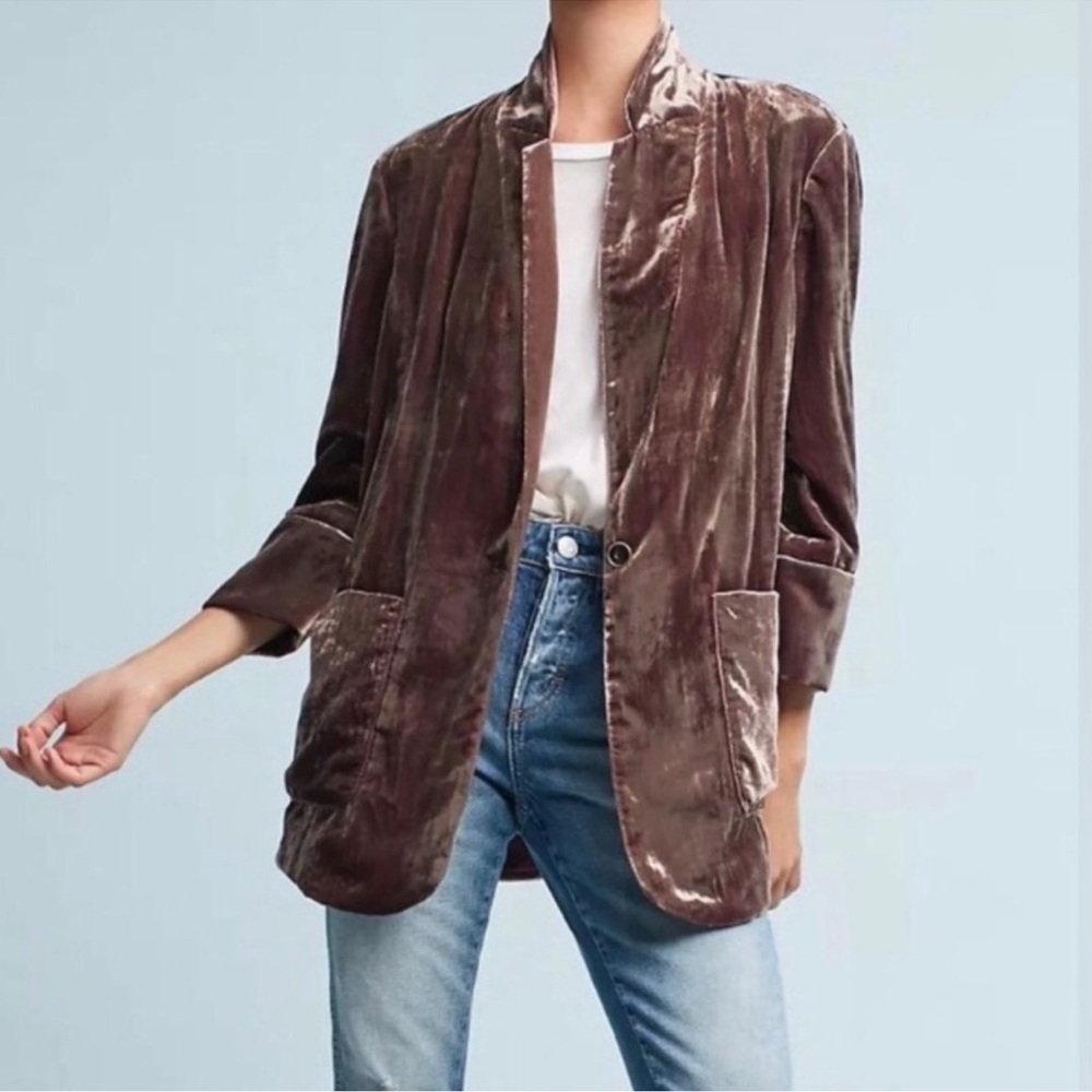 Cartonnier Brown Velvet Blazer